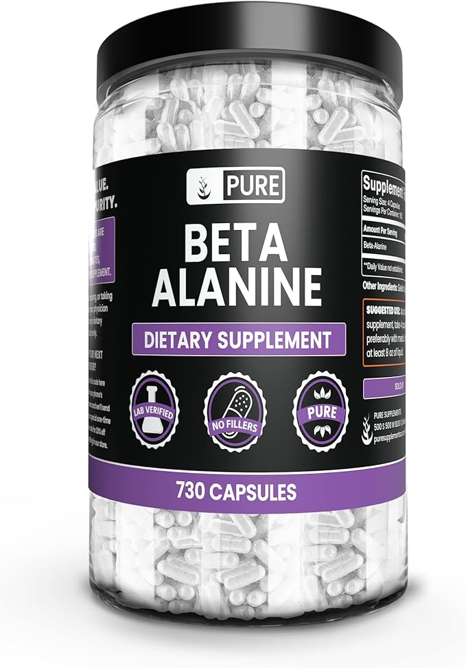 PURE ORIGINAL INGREDIENTS Ceylon Cinnamon and Beta Alanine Capsules Bundle (730 Capsules Each) No Magnesium or Rice Fillers, Lab Verified