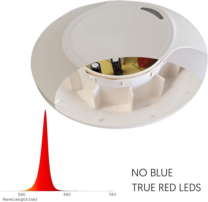 Sleep Aid Red Night Light Plug in with Dusk to Dawn Auto Sensor, Low Blue LED Promotes melatonin Production and Healthy Sleep, ON-Off-Auto Toggle, 2-Pack