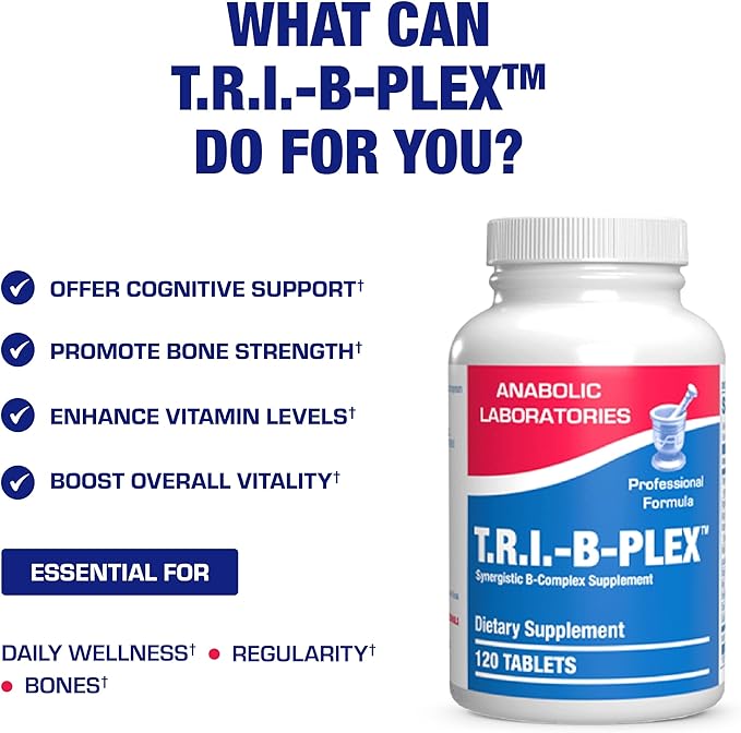 Super B Complex Methylated & Time Released - Bio Active B Complex Vitamin Supplement with Choline Inositol & 8 B Vitamins for Nervous System and Energy Metabolism Support - 2 Month Supply