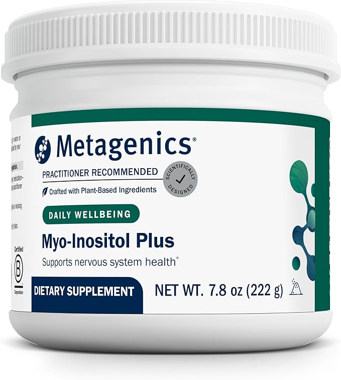 Metagenics Myo-Inositol Plus - Magnesium Supplement for Neuro Health* - with Myo-Inositol, Citric Acid & Magnesium - Supplements for Nervous System & Brain Function* - 7.8 Oz - 30 Servings