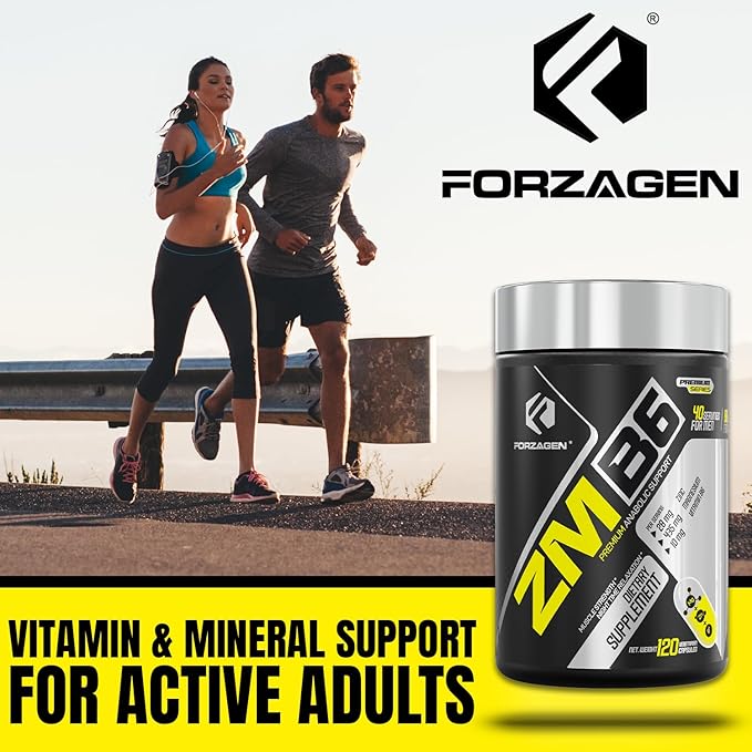 Forzagen ZMB6 Capsules, Zinc, Vitamin B6, Magnesium 160 Capsules