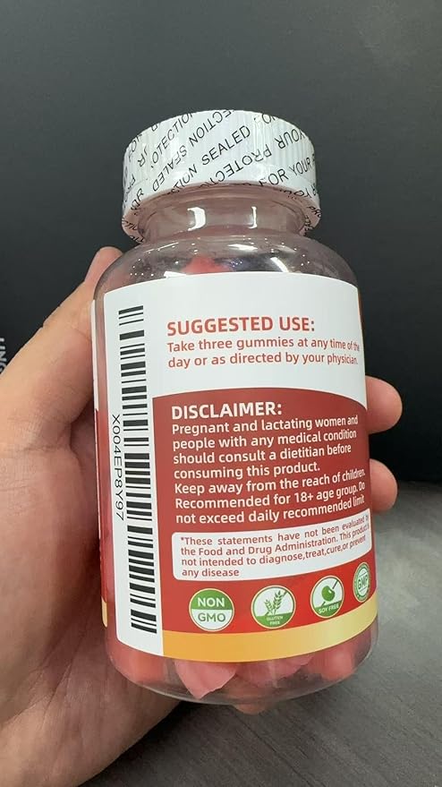 Creatine Monohydrate Gummies Complex for Men & Women -Advanced Formula W/L-Taurine + Vitamin B12, Sugar Free Chewable Supplement,180 Strawberry Gummies 2pack