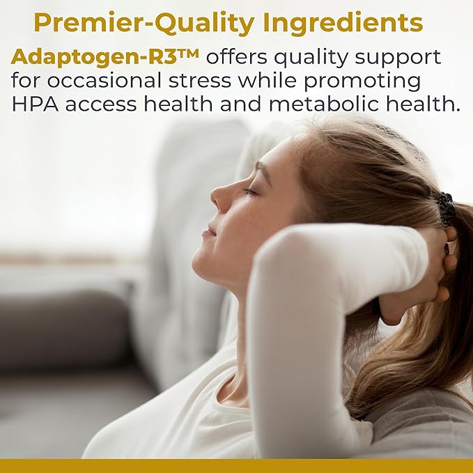 Premier Research Labs Adaptogen-R3: Adaptogen Supplements, Rhodiola Rosea Supplement with Maca Root, Complex for Stress, Heart & Metabolic Health - 90 Vegetarian Capsules