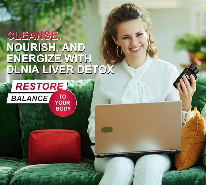32 in 1 Liver Cleanse Detox & Repair Formula with Apple Cider Vinegar, Milk Thistle Supplement, Artichoke, Dandelion Root Supplement - Non-GMO & Vegan Herbal Liver Support & Repair