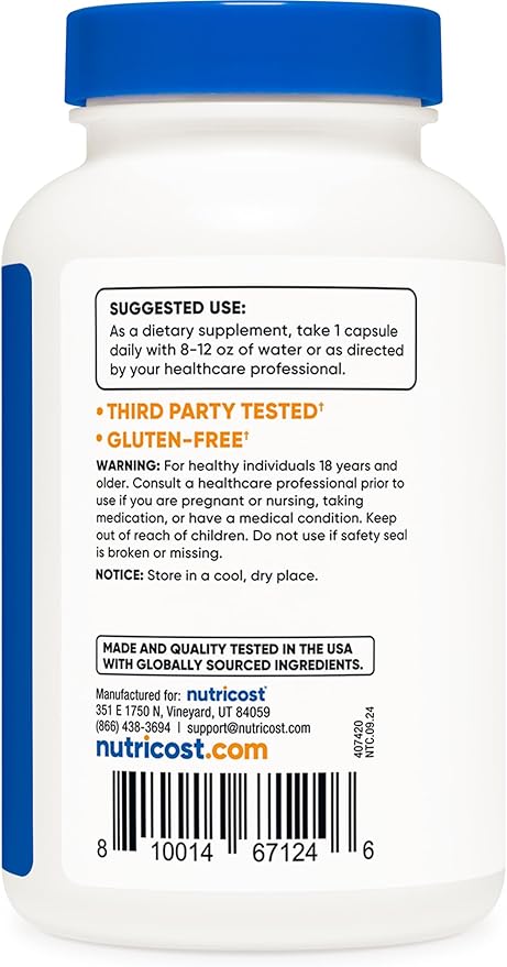 Nutricost L-Arginine L-Citrulline Complex 750mg, 120 Capsules - Non-GMO