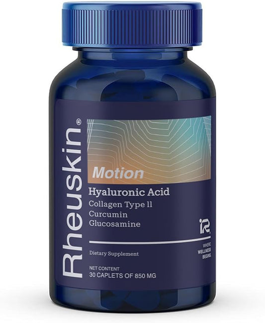 Motion Advanced Joint Support – Hyaluronic Acid, Glucosamine, Curcumin & Collagen – 3-in-1 Supplement for Joint Pain Relief, Flexibility & Mobility – 30 Caplets, 850mg