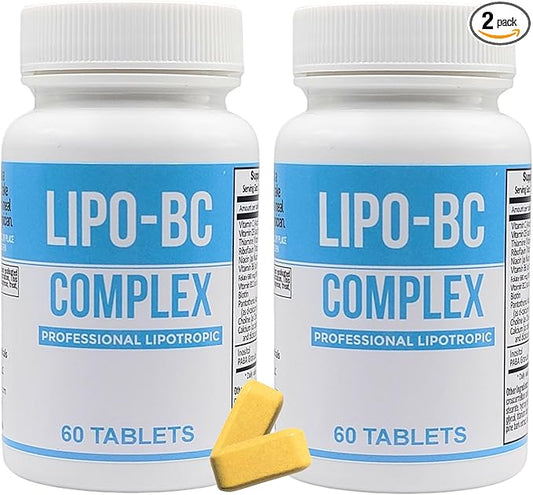 LIPO BC (2 Pack - 60 Tablets) 120 Tablets Lipotrophic Weight Loss Supplement
