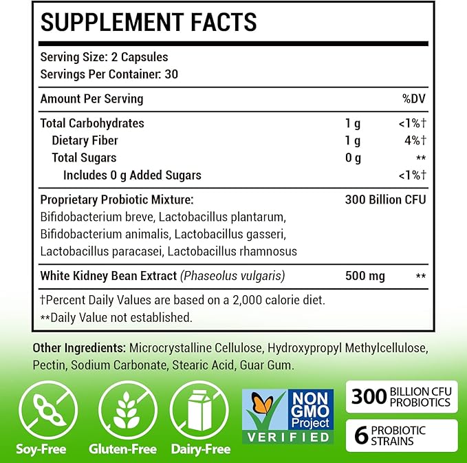 Probiotics for Women and Men, 300 Billion CFUs Probiotic, 6 Strains Probiotics & Prebiotics, Daily Probiotics for Digestive, Gut, Immune Probiotics for Men & Women - 60 Capsules -19