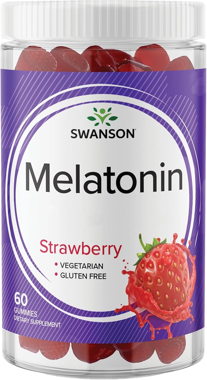 Swanson MELATONIN GMMY STRWBRRY 2.5MG 60GMMY