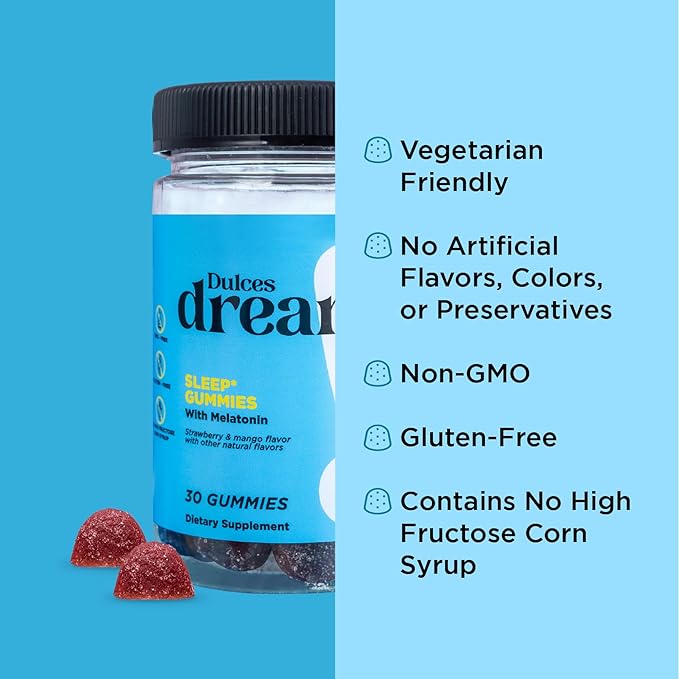 OH MY VIT! for Ellos Men's Multivitamin Gummy and Dulces Dreamz Melatonin Gummy with L-Theanine and Lemon Balm