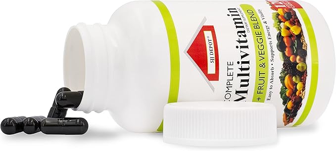120 Multivitamin Fruit and Vegetable Liquid Capsules, Loaded Multivitamins, Supplements, Multiple Vitamin has Many Antioxidants, Daily Women Men Senior Adult Multi Vitamins