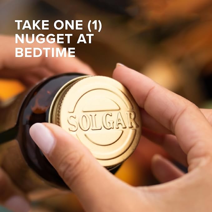 Solgar Melatonin 5 mg - 60 Nuggets - Helps Promote Relaxation & Rest - Non-GMO, Vegan, Gluten Free, Dairy Free, Kosher - 60 Servings