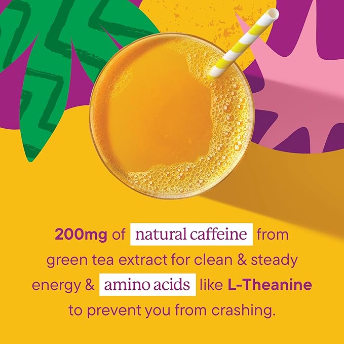 Nutranelle - Mango Pre-Workout - Energy Support - Pre Workout Powder - Natural Caffeine - Enhanced Focus - 11.36 oz