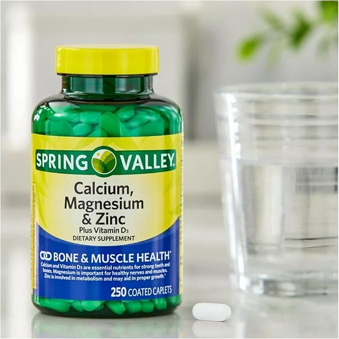 Calcium Magnesium Zinc with Vitamin D3 | Calcium Supplement | Calcium Magnesium Zinc | Calcium 600 mg with vitamin D3 | Calcium Magnesium Supplement + STS Sticker.