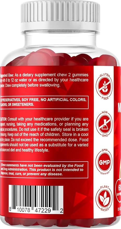 Vitamatic 2 Packs Extra Strength Vitamin B12 5000 mcg (Methyl B12) Gummies - 120 Count - Energy Metabolism Support and Nervous System Health Support, Natural Cherry Flavored
