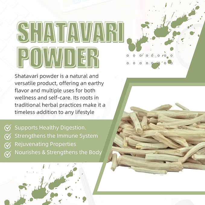 Shatavari Powder Natural Asparagus Racemosus for Lactation Breastfeeding Shatavri Satawar Kalpa Kalp India Improves Lactation | Rejuvenates Stamina | 5.3 oz / 150 GMS