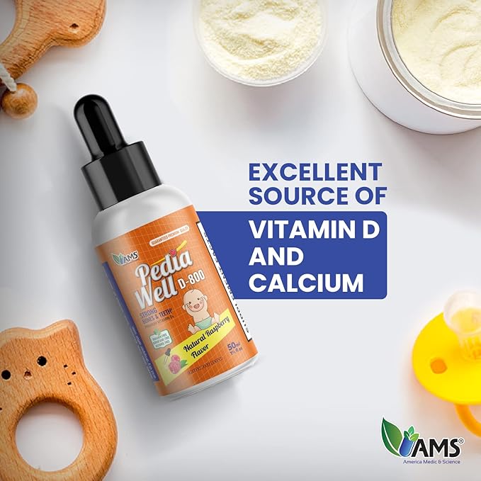 America Medic & Science PediaWell D-800 (50 mL) | Natural Vitamin D Drops