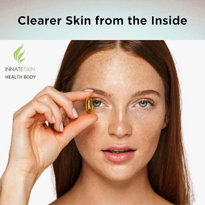 Clear Skin Acne Gummies - Complexion Supplement, Pantothenic Acid & Antioxidants, Vitamins 60 Count