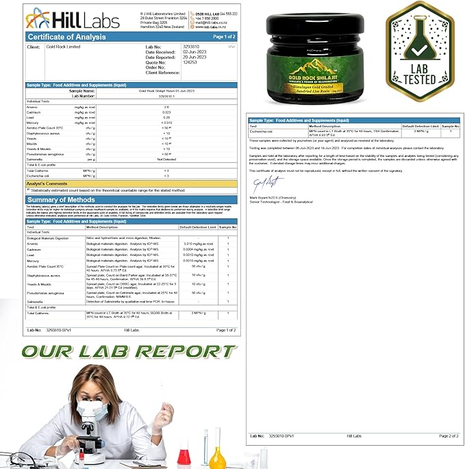 Pure Himalayan Sundried Shilajit Live Resin 15g - Authentic Gold Graded Himalayan Shilajeet Resin