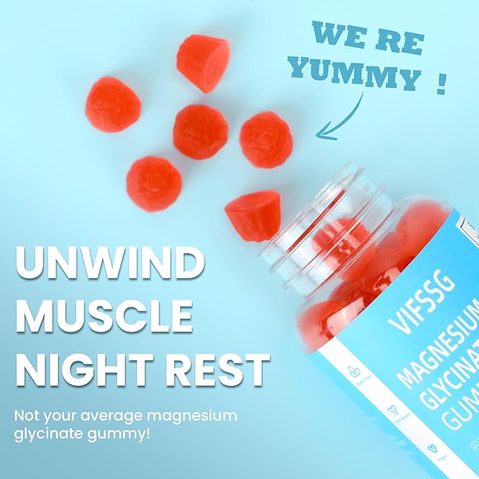Magnesium Glycinate Gummies 400mg, 2 Pack Sugar Free Gummies with Magnesium L-Threonate 200mg - Magnesium Supplement Chewable Gummies for Women & Men Vegan, Organic Gummies 120 Count