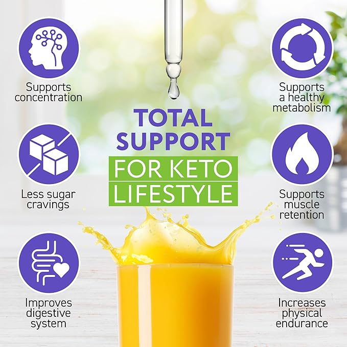Black Currant Seed Oil Extract + Keto Drops 2000 mcg - Made in USA - Natural Keto Liquid Keto Supplement - Advanced Ketones Supplement Keto Food - 2 fl oz