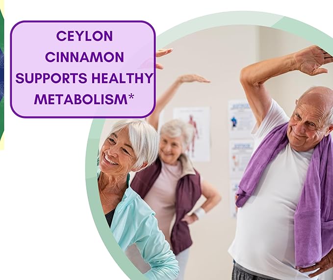 Spring Valley Ceylon Cinnamon Capsules 1200 mg Capsules, Support Metabolism * 120 Count | Non-GMO & Gluten Free Pills (Pack of 1)