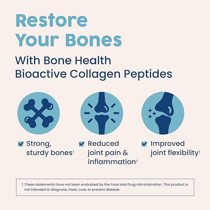 NativePath Bone Health Collagen & Turmeric Duo - Enhanced Bone Support with Fortibone, Verisol, and Black Seed Oil, 30 Servings