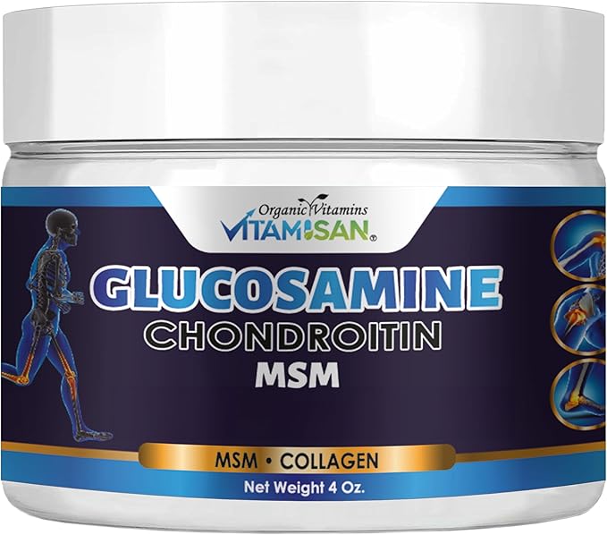 Glucosamine Chondroitin MSM Collagen and Arnica Cream 4 OZ 2 Pack