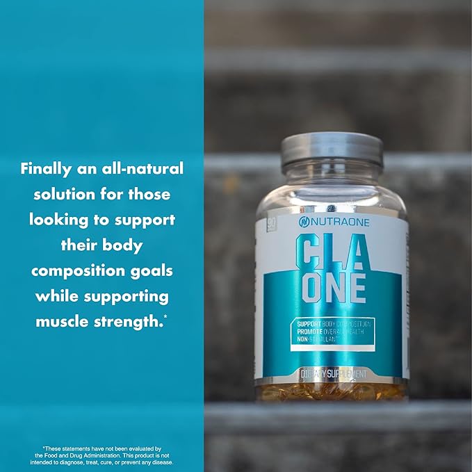 NutraOne CLAOne Supplement from Nutrition — Conjugated Linoleic Acid (CLA) Natural Supplement* (90 Capsules)