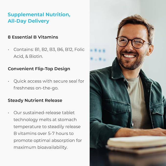Endur-B Complex - Sustained Release - Vitamin B Supplement with B1, B2, B3, B6, B12, Folic Acid, Biotin - 150 Tablets Company