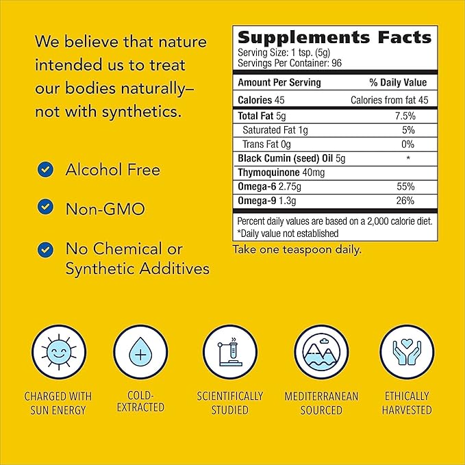 NORTH AMERICAN HERB & SPICE Black Seed Oil - 16 fl oz, Pack of 2 - Digestive & Immune Support - Non-GMO - 192 Total Servings