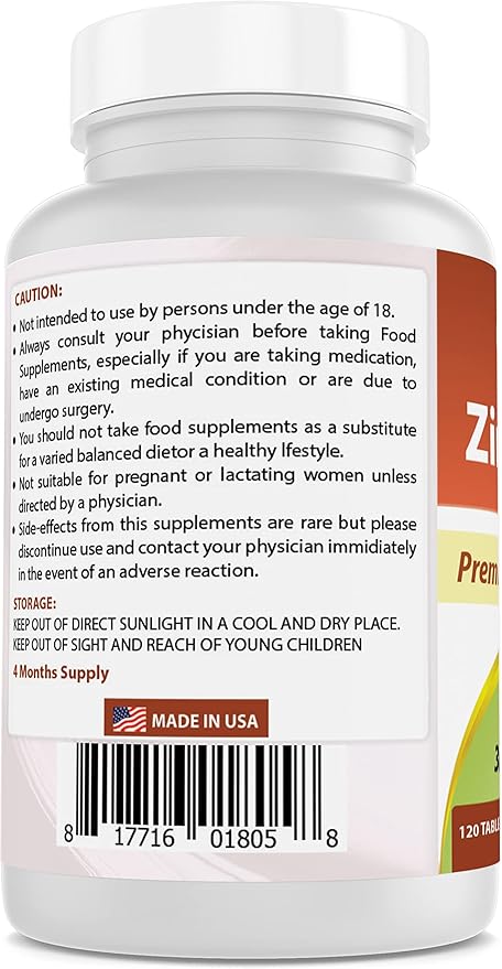Zinc Citrate 30 mg & Vitamin K2 (MK7) with D3
