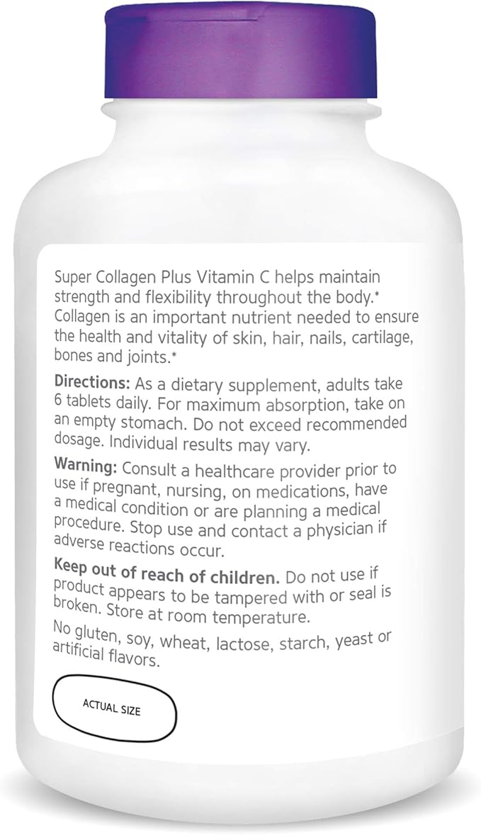 21st Century Super Collagen Plus Vitamin C Tablets, 180 Count