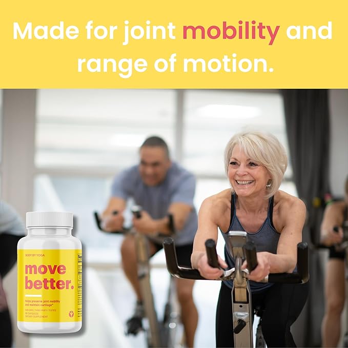 Move Better - Natural Joint Supplements For Women and Men | Supports Mobility, Cartilage Repair, and Joint Health | Fast Acting MSM Chondroitin & Glucosamine Joint and Knee Supplements | 90 Capsules