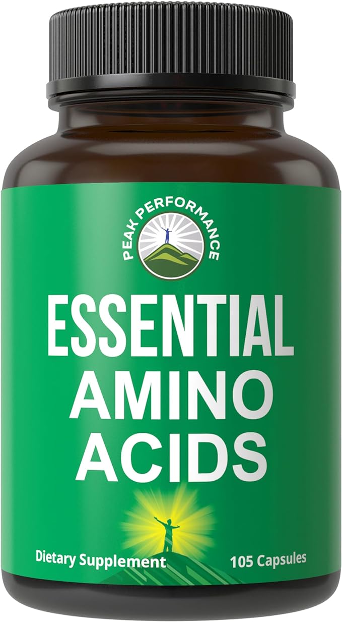 All 9 Essential Amino Acids Supplement. Capsules With 3x More Leucine For Muscle Recovery, Growth. EAA Supplement Better Than BCAA / BCAAS Branched Chain Aminos Acid. USA Tested EAAs Men + Women
