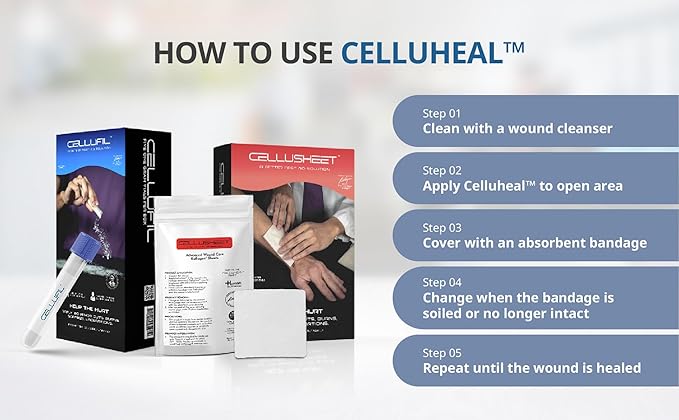 Cellufil® Collagen Particles for Advanced Wound Care – 100% Non-Hydrolyzed Bovine Collagen for Tissue Regeneration, First Aid & Minor Bleeding, One Vial
