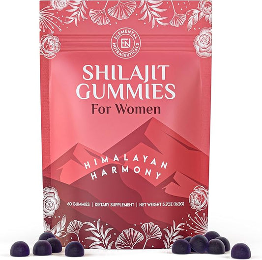 Shilajit Gummies for Women with Manuka Honey Supplement - Pure Himalayan Haramony | Rich in Fulvic Acid & Antioxidants for Energy | Vegan & All Natural | Made in USA | 60 Count