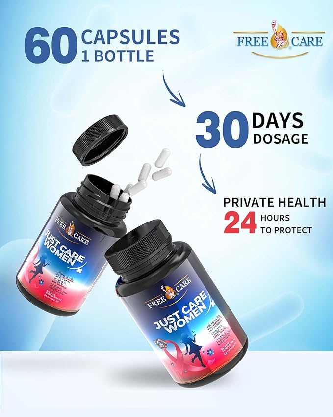 Probiotics for Women 50 Billion CFU 8 Strains, for Women’s Daily Digestive & Feminine Health, with Cranberry Extract, Acidophilus, Organic Prebiotics & Selenium, Gluten & Dairy Free, 60Capsules