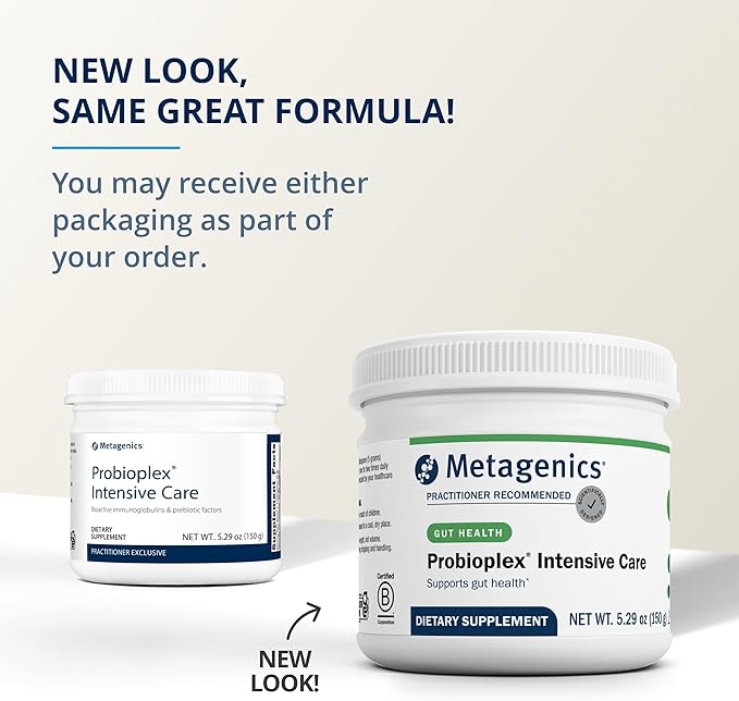Metagenics Probioplex Intensive Care - Prebiotic Powder - Intestinal Immune System Support* - with Lactoferrin & Lactoperoxidase - Gluten-Free & Non-GMO - 5.29 oz