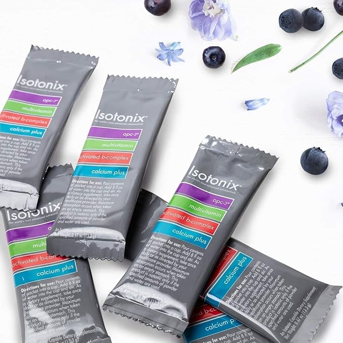 Isotonix Daily Essentials Packets – Antioxidant Supplements with OPC-3, Multivitamin, B-Complex & Calcium Plus – Gluten-Free, Non-GMO, Fast Absorption Vitamins for Energy, Immunity, and Bone Health