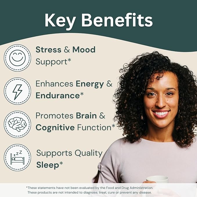 Natgrown Ashwagandha KSM 66 Supplement 600 mg - Stress, Mood, & Athletic Support - Organic KSM66 Root Extract with 5% Withanolides - Vegan Capsules - 60 Count