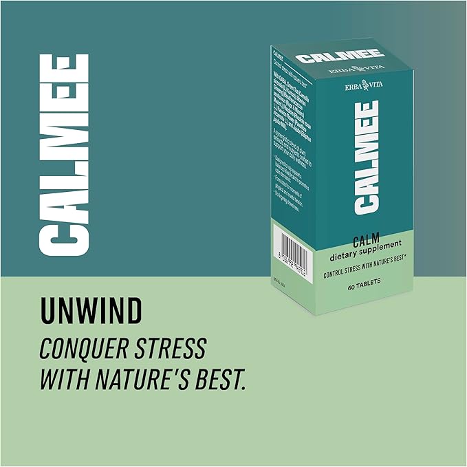 Calmee Unwind Dietary Supplement - Help Support a Balanced Lifestyle and to Promote a Calm demeanor, 60 Tablets