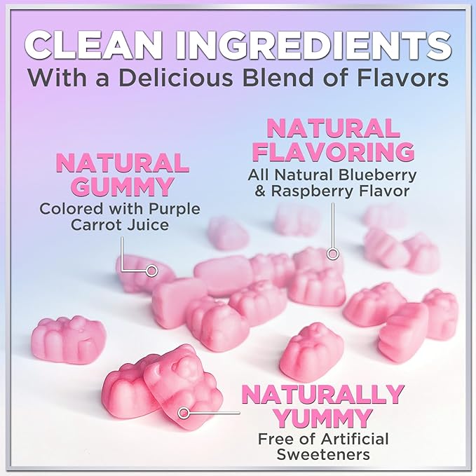 Hair Vitamins Gummies with Biotin 5000 mcg - Vitamin E, C & Zinc Support Hair Growth for Women & Men, Premium Vegetarian & Non-GMO, Stronger, Beautiful Hair, Skin & Nails Supplement - 120 Gummy Bears