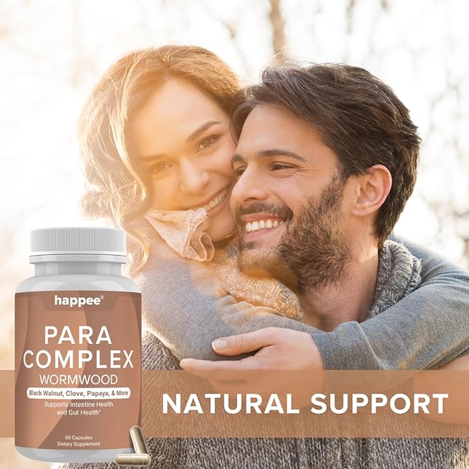 ParaComplex Intestinal Guard for Humans with Wormwood Black Walnut Cloves Garlic & More – Complete Herbal Cleanse for Gut Health & Digestive Balance – 60 Capsules