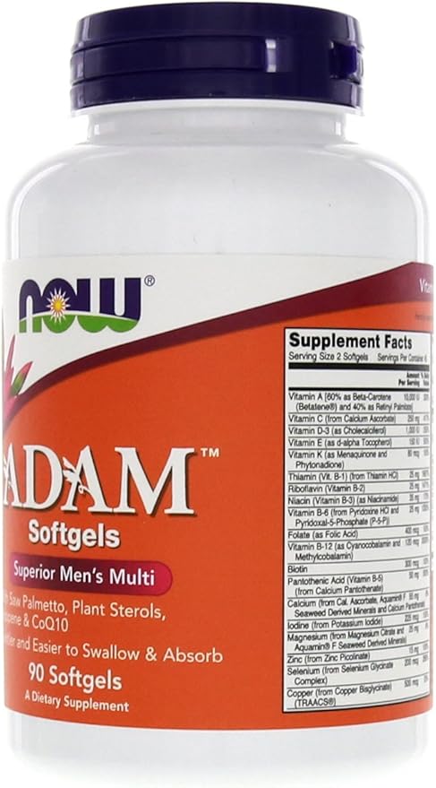 Adamâ„¢ Men's Multiple Vitamin 90 Softgels (Pack of 2)