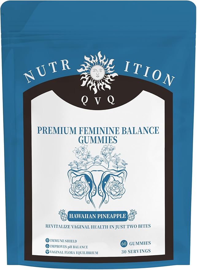 2 Pack Feminine Balance Gummies - Premium Feminine Balance Gummies for Women Health & Wellness,Immune Support - Hawaiian Pineapple 60 Gummies (180)