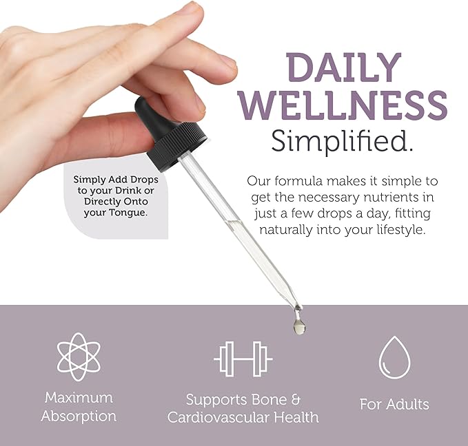Zahler Vitamin D3 K2 Drops, Liquid D3 with K2, 1000IU of Vitamin D and 1000mcg of K2 per Serving, Supports Bone Density and Calcium Absoprtion, 1Fl Oz.