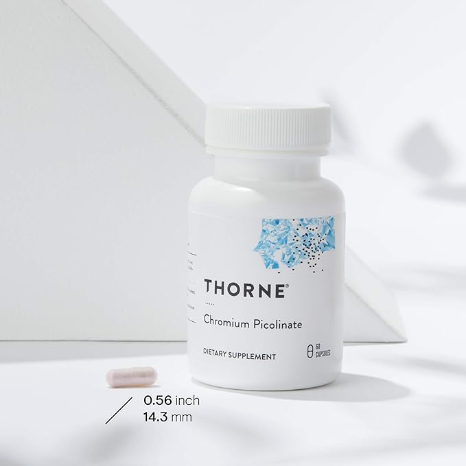 THORNE Chromium Picolinate - 500mg Chromium - 60 Capsules