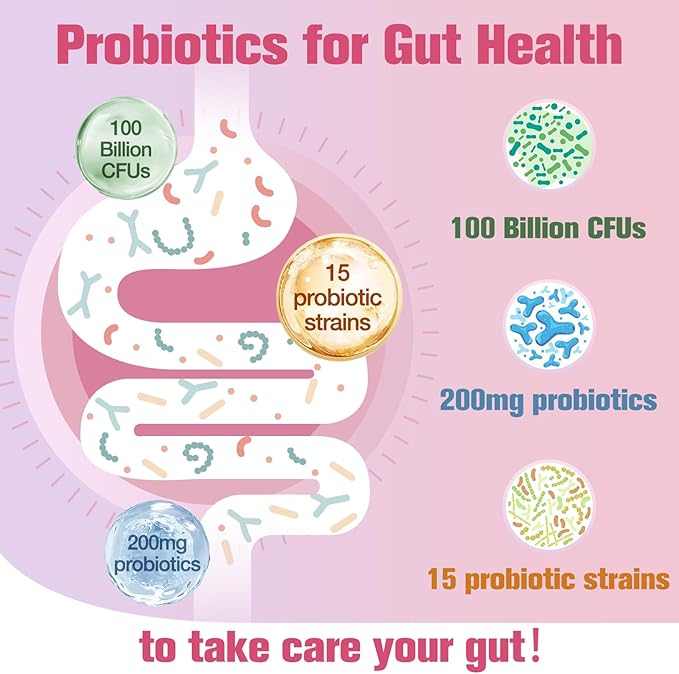 Probiotics for Women & Hair, Skin & Nails Supplement Bundle, Vaginal & Urinary Health, Feminine Health, Supports Hair Growth, Skin Health, Nail Strength