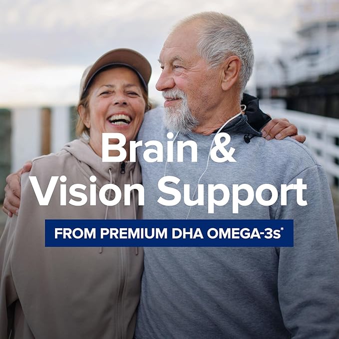 GNC Triple Strength DHA 1000 Omega 3 Supplement, 1000mg DHA, Supports Brain Development and Healthy Vision, 45 Softgels